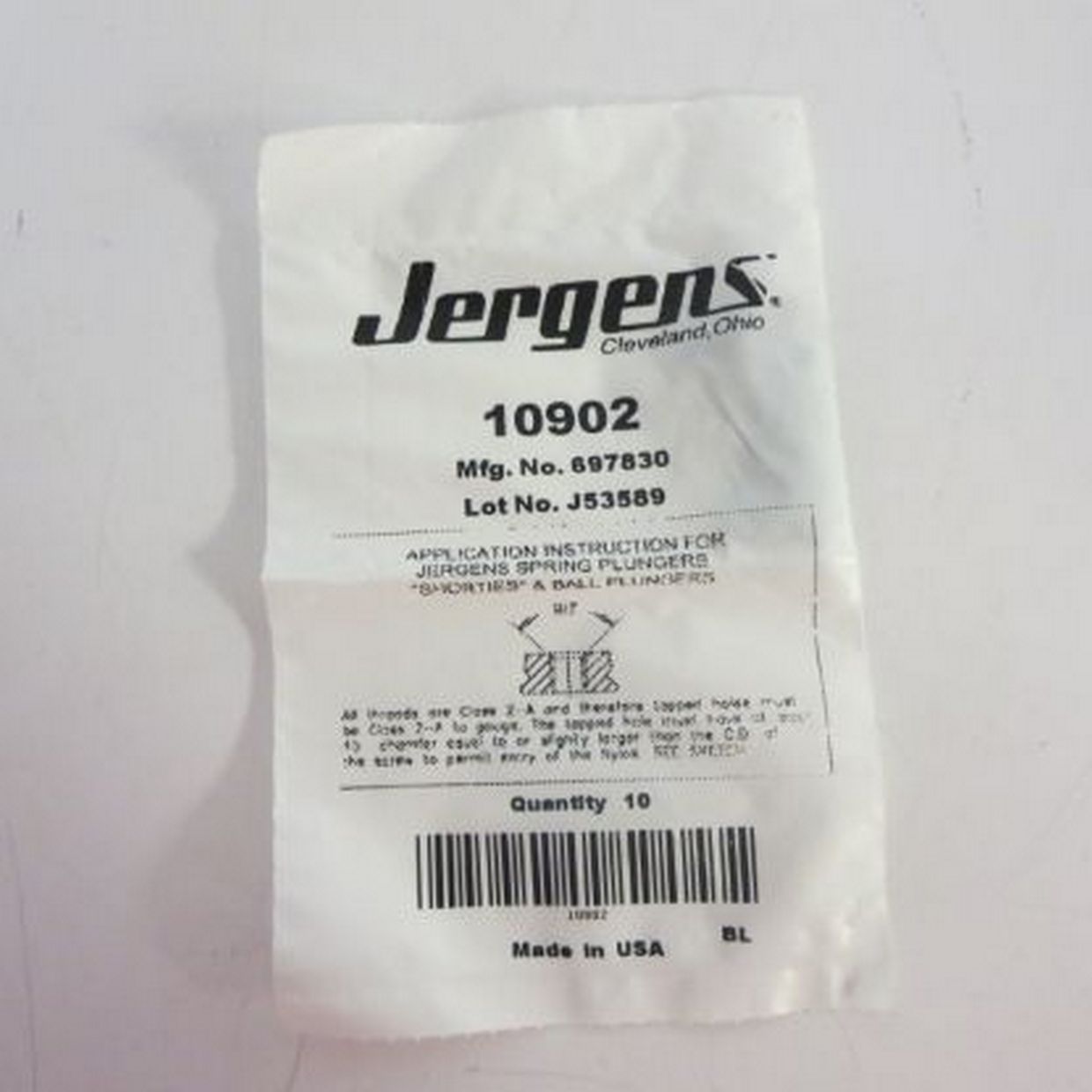 Jergens 10902 Ball Plunger 1032 Med (bag of 10) for sale online eBay
