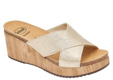 DR SCHOLL SABAUDIA CROSS BioPrint sandali infradito zoccoli tacco donna zeppa