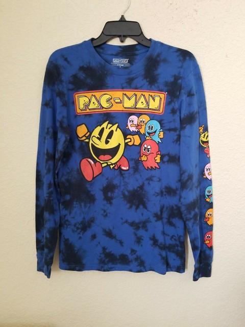 Pac Man Dyed Long Sleeve Shirt Size Menâs Small in excellent condition. | eBay