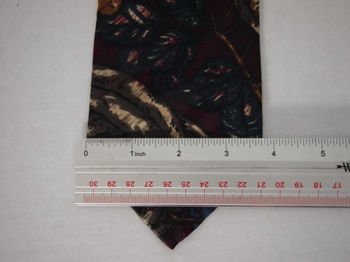 Carl Michaels for Stern's Mens Necktie Tie Red Blue Brown Floral 57" Career - Picture 4 of 4