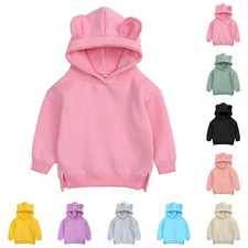 Toddler Kids Infant Baby Boy Girl Cute Bear Ear Hoodies Sweatshirt Tops Clothes