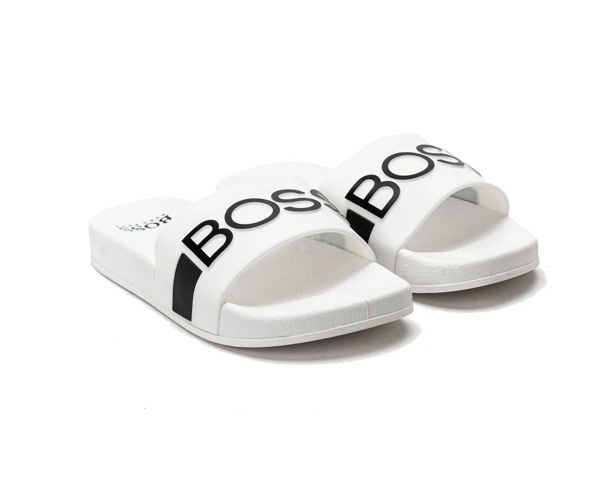 Kids hugo boss sliders sale