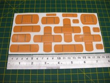 SHEET 15 OF FUN PLASTER STICKERS CAR DENT ACCIDENT SCRATCH