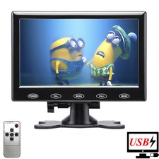 7 Inch USB Powered LCD CCTV Monitor Display HDMI/AV/VGA for PC DSLR Game XBOX