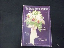 1909 APRIIL LADIES' HOME JOURNAL MAGAZINE - GREAT ILLUSTRATIONS & ADS - ST 1685