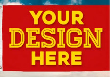Custom Double Side Flag FREE SHIP Made In America Banner Poster USA Sign 3x5โ