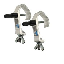 2 Pack Stage Light Clamp Hooks 1.18-2" 30-51mm Aluminium Truss C-Clamps for P...