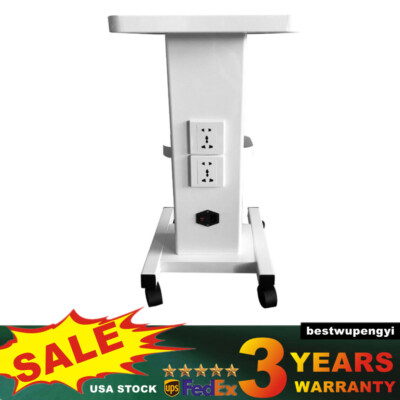 3 Tiers Medical Trolley Steel Mobile Cart Lab Dental Spa Salon Equipment 110 V