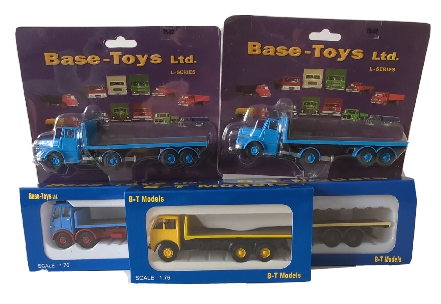 5x Base Toys 176 Diecast Model Lorries Foden Flatbed etc Boxed OO