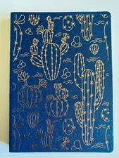 Flowering Succulent Paradise Cactus southwest foil notebook journal lined vegan