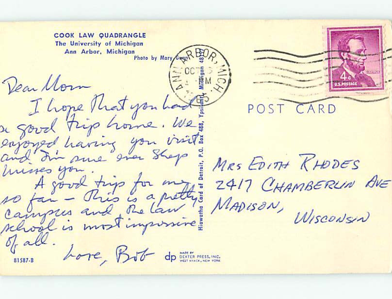 Chrome COOK LAW QUADRANGLE AT UNIVERSITY OF MICHIGAN Ann Arbor Michigan