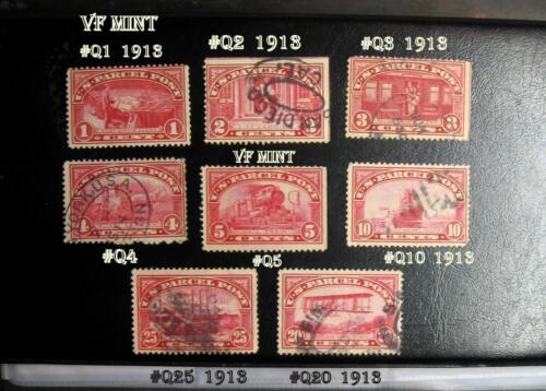 Back of Book Parcel Post US Stamps #Q1 VF Mint #Q2 #Q3 #Q4 #Q5 Mint Q10 Q20 Q25 - 第 1/1 張圖片
