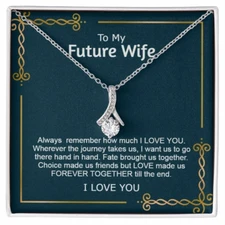 Future Wife, Necklace For Fiancée, Gift From Husband, Future Wife Birthday Gift