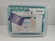 Small Round Ice Cube Tray for Freezer Plastic Ice Trays with Lid and Bin