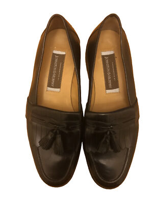 J Murphy Black Leather Loafers 9M Johnston & Murphy 9M Black Leather McClain main image 4
