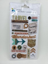 Momenta Travel Voyage Mixed Media Sticker Set New