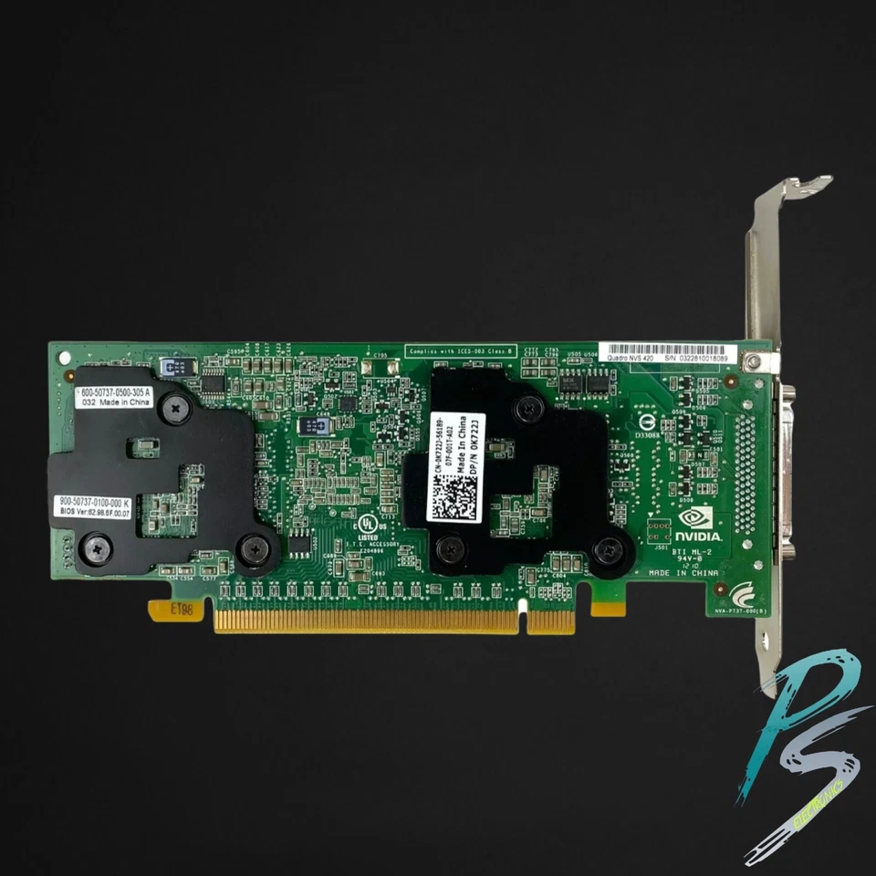 Dell NVIDIA Quadro NVS 420 GDDR3 512MB PCIe Video Graphics Card 0K722J K722J - Image 3 of 3