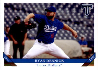 2015 Tulsa Drillers Grandstand #9 Ryan Dennick North Olmsted Ohio Baseball Card