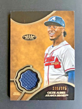 2019 Topps Tier One Baseball OZZIE ALBIES Braves Relic  Card #'d /375 T1R-OA