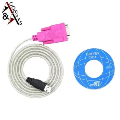 USB to COM Port RS232 Serial 9Pin Cable Adapter Win Mac Linux Dual Chip 1.5m