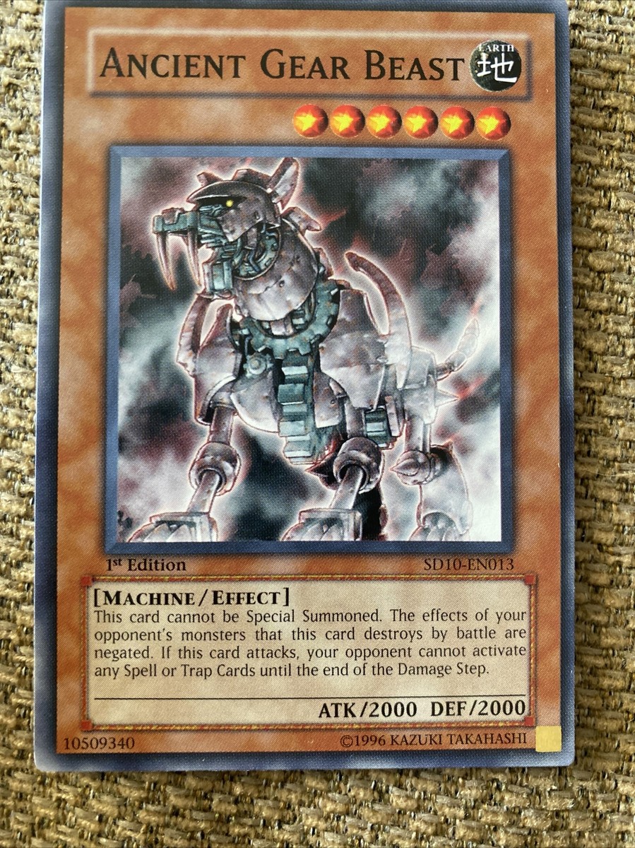 yugioh ancient gear structure deck Yu-Gi-Oh! TCG Ancient Gear Beast Structure Deck SD10-EN013 1st Edition  Common