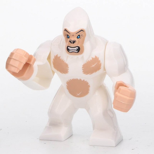 Large Gorilla Grodd [White] Movie King Kong Lego Moc Minifigure Toys