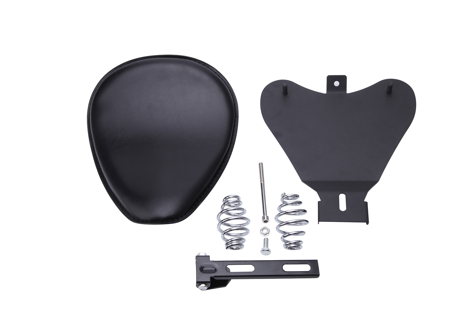 Black Motorcycle Bobber Solo Seat Spring For Yamaha Virago XV250 XV750 XV1100