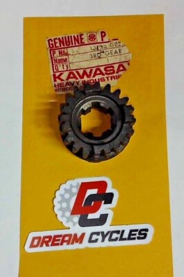 NOS Genuine Kawasaki 125 175 F6 F7 KD175 KE175 3rd Drive Gear OEM