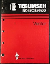TECUMSEH Vector TECHNICIAN'S  HANDBOOK  ENGINE SHOP  MANUAL Vk02