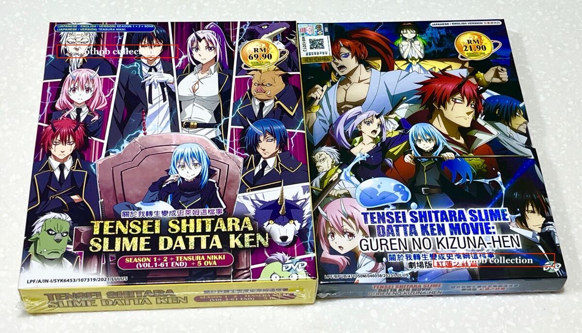 Anime DVD Tensei Shitara Slime Datta Ken Season 1+2 + Tensura Nikki +  5OVA+Movie