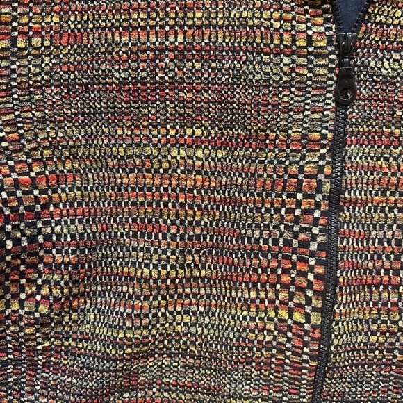 VTG tweed pattern full Zip jacket fall autumn fun… - image 5