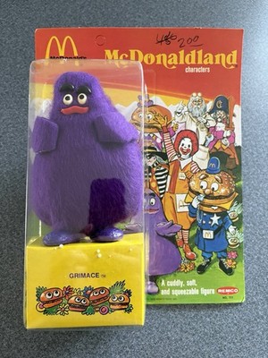 Vintage 1976 Remco Grimace McDonaldland Action Figure - Sealed Unpunched Card