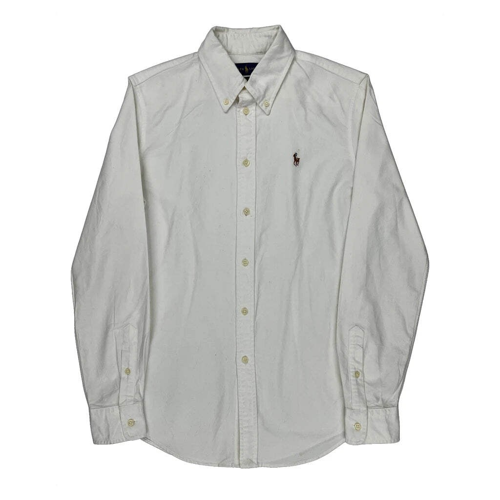 Ralph Lauren Slim Fit Shirt - Small White Cotton