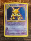 Pokémon TCG - Alakazam - 1/102 - Rare Holo - Shadowless - Base Set LP (HPL)