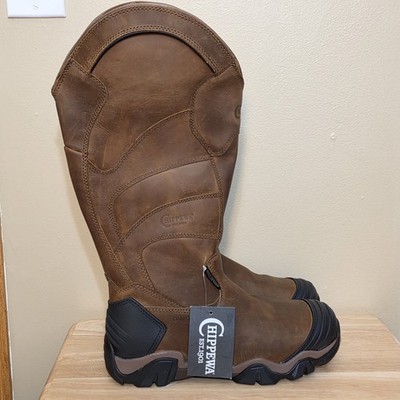 Chippewa Cross Terrain 17 Inch Waterproof Nano Composite Toe Snake Boots Men 8.5
