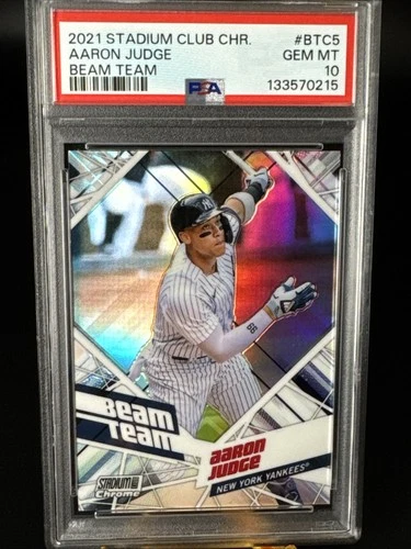 Aaron Judge (MVP) PSA 10 Beam Team 2021 Topps Stadium Club Chrome BTC-5