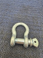 QTY 2 Galvanized Steel Screw Pin Anchor Lifting Shackle WLL3-1/4T 5/8"
