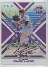 2016 Panini Elite Extra Edition Aspirations Purple 99/100 Braden Webb Auto 0bt4