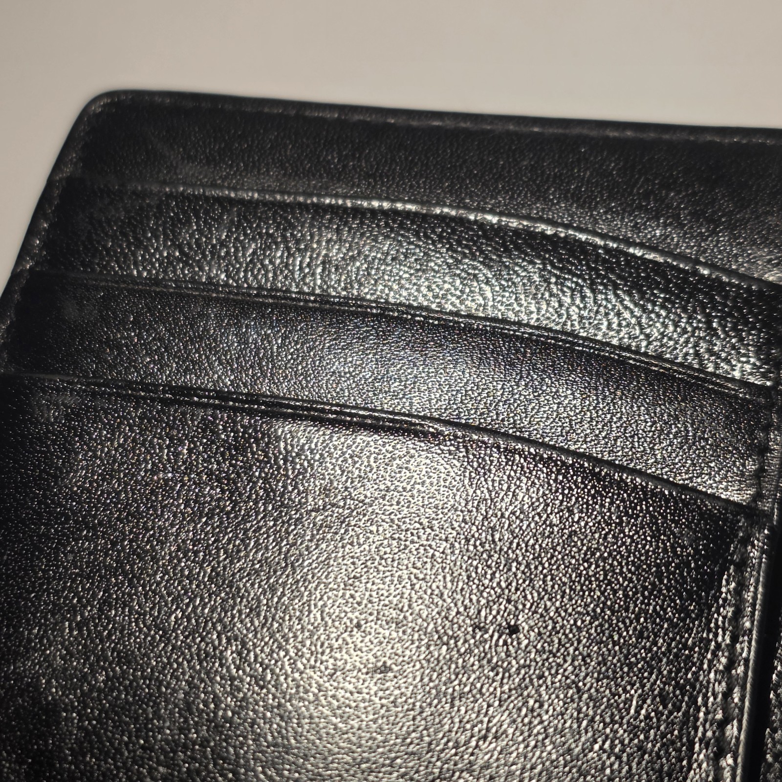 Montblanc Black Leather Card Holder Wallet Made in Italy Luxury Designer