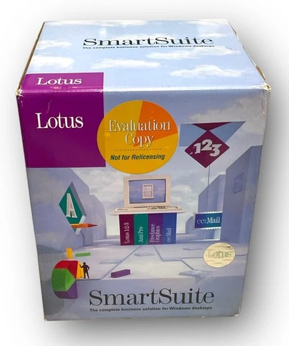 Vintage Lotus SmartSuite Evaluation Copy Sealed Box 1990s IBM Office Software