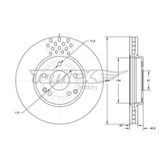 2x Bremsscheibe vorne für Mercedes C Klasse CL203 W203 S203 CLC id51624