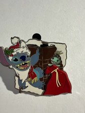 Disney Pin Christmas Holiday Stitch And Scrump Chimney Disney Pin G1