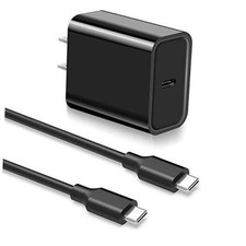 30W DJI Drone Power Adapter Charger Cable for Mini 4 Pro, Mini 3, Two-Way Black