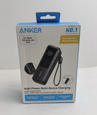 Anker Laptop Power Bank 25K, 165W, Built-In and Retractable Cables NEW