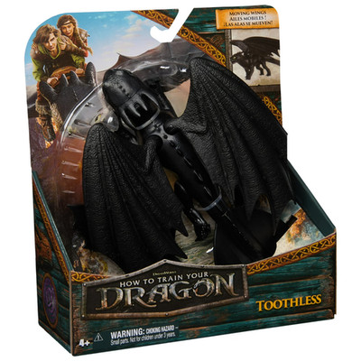 DreamWorks Dragons Toothless 9 Inch Action Figure HTTYD Moving Wings New