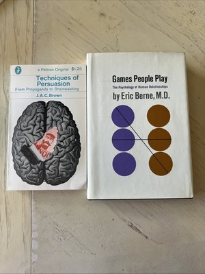 Psychology Book Lot: Games People Play (Eric Berne) & Techniques of Persuasion