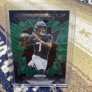 2023 Panini CJ STROUD #PB-6 RC Prizm Break Green Wave Texans Rookie ROY c234