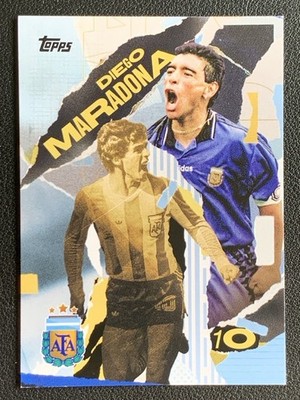 Diego Maradona 2023-24 Topps Argentina Team Set First Goal #41