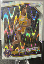 Panini Prizm WNBA 2025 Rickea Jackson Los Angeles Sparks #118 White Seismic 
