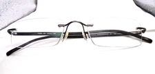 Marchon AIRLOCK 2 770/36 031 Silver/Black 51-21-140 Rimless Eyeglasses Frames